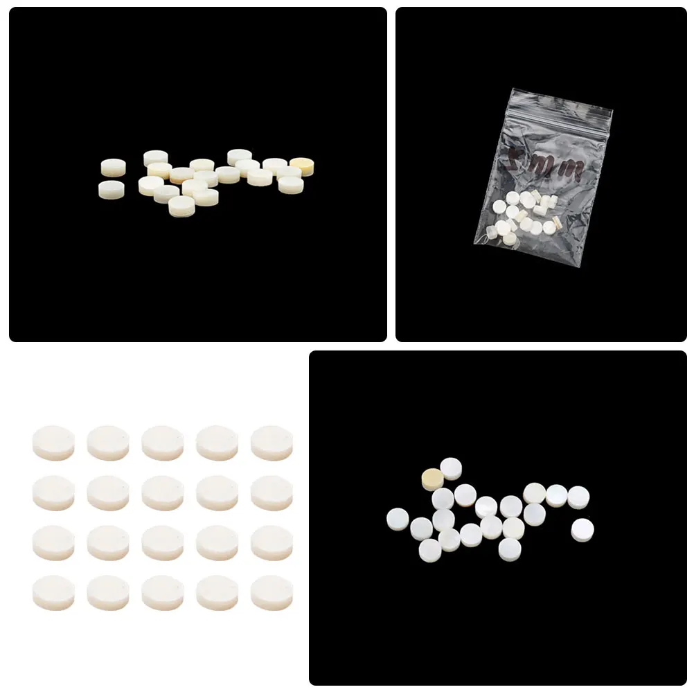 

20 Pcs Guitar Tone Finger Board Fret Markers Shell Inlays Self Adhesive Fretboard Stickers