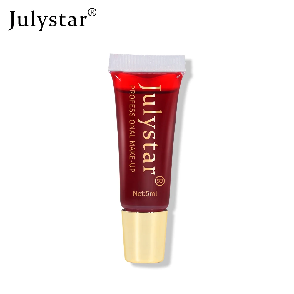 Julystar tear off lip gloss matte non stick cup long-lasting lip tear off lipstick 6 colors available