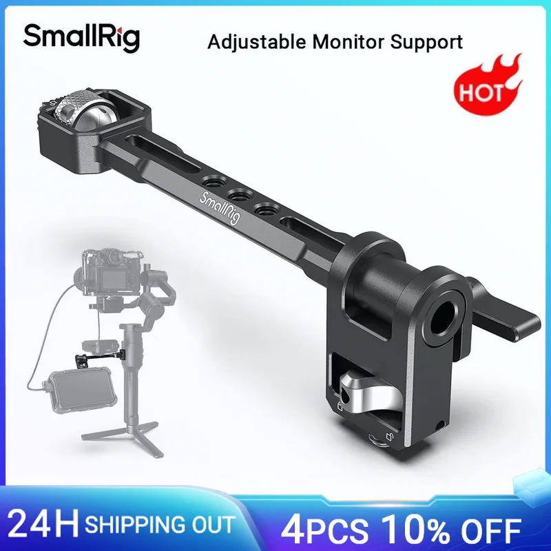 SmallRig Adjustable Monitor Mount for DJI RONIN-S/RONIN-SC for ZHIYUN CRANE 3S/WEEBILL-S for MOZA AirCross 2 Gimbals- 2889