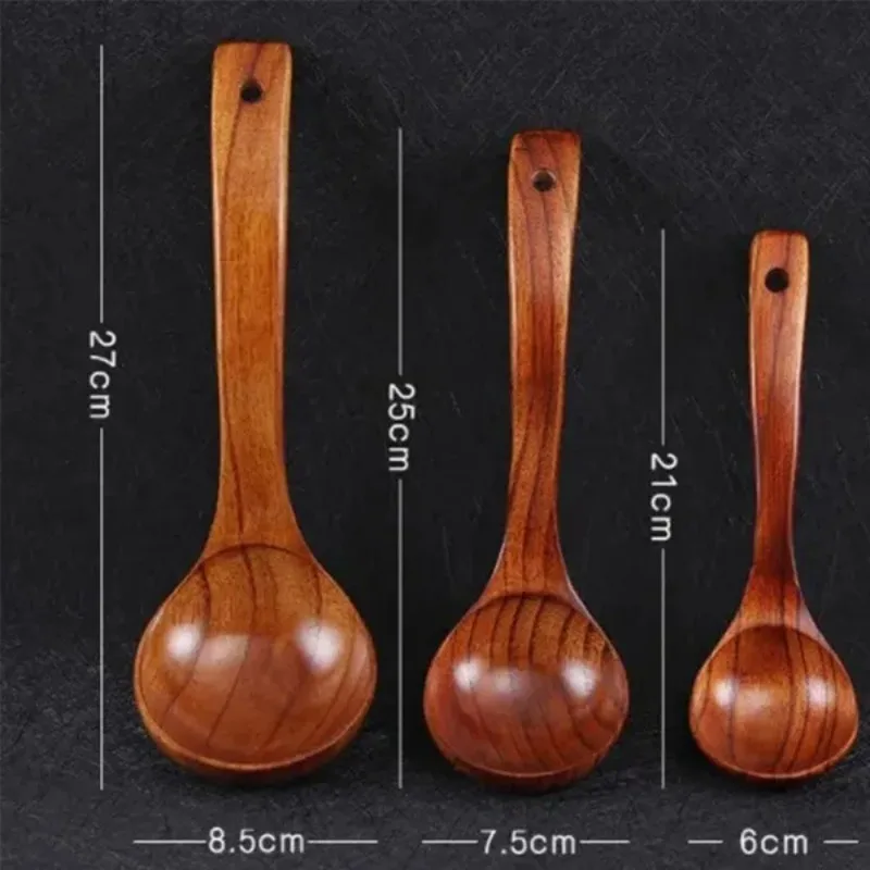 1Pc Wooden Spoon Kitchen Supplies Wooden Spoon Cooking Supplies Kitchen Accessories