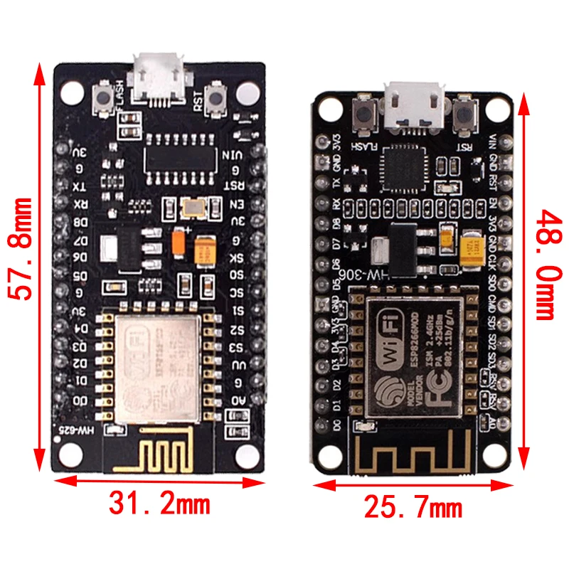 05+1 Draadloze Module CH340/CP2102/CH9102X NodeMcu V3 V2 Lua WIFI Internet of Things Development Board Gebaseerd ESP8266 ESP-12E