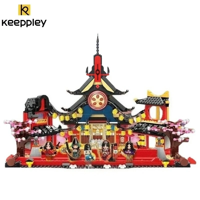 

Keeppley строительные блоки Onmyoji аниме окружающая уличная сцена сборные украшения Обучающие строительные подарки