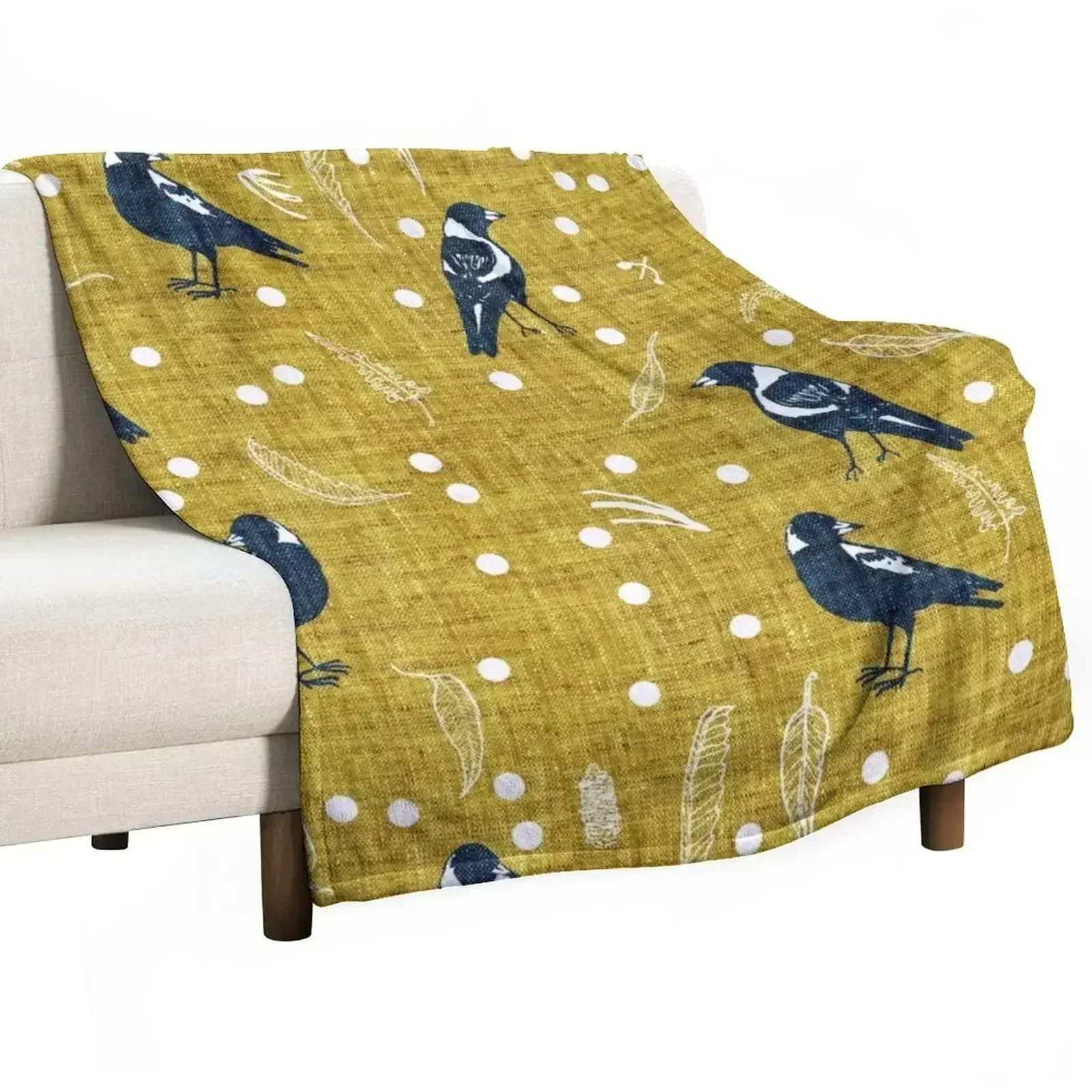 

Magpie Season Throw Blanket Luxurious Soft Fuzzy Blanket for Sofa Bed