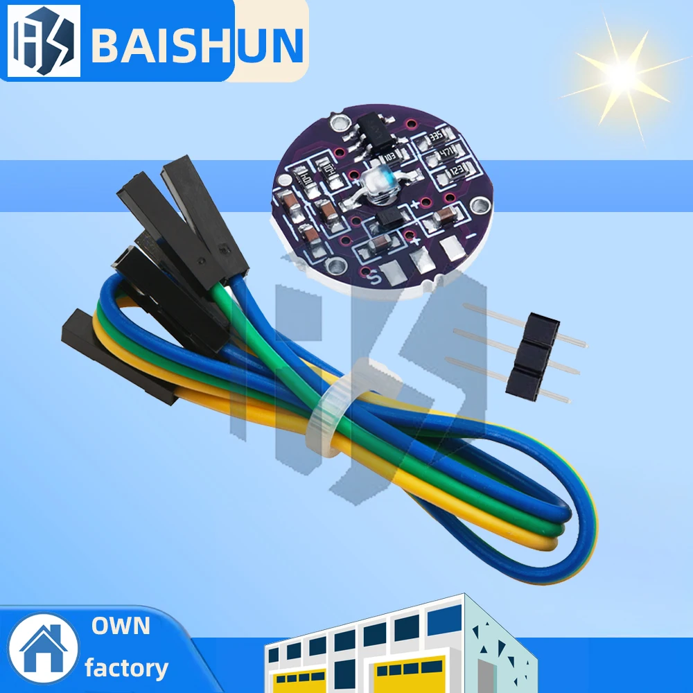 1PCS /5pcs /10pcs Pulsesensor pulse heart rate sensor for Arduino open source hardware development pulse sensor