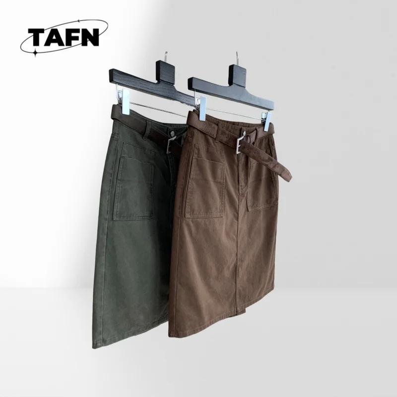 

Lightweight A-Line Skirt for Women Solid Color High Waist Midi Streetwear Mini Skirt for Women High Waist Style Skirt AI1305