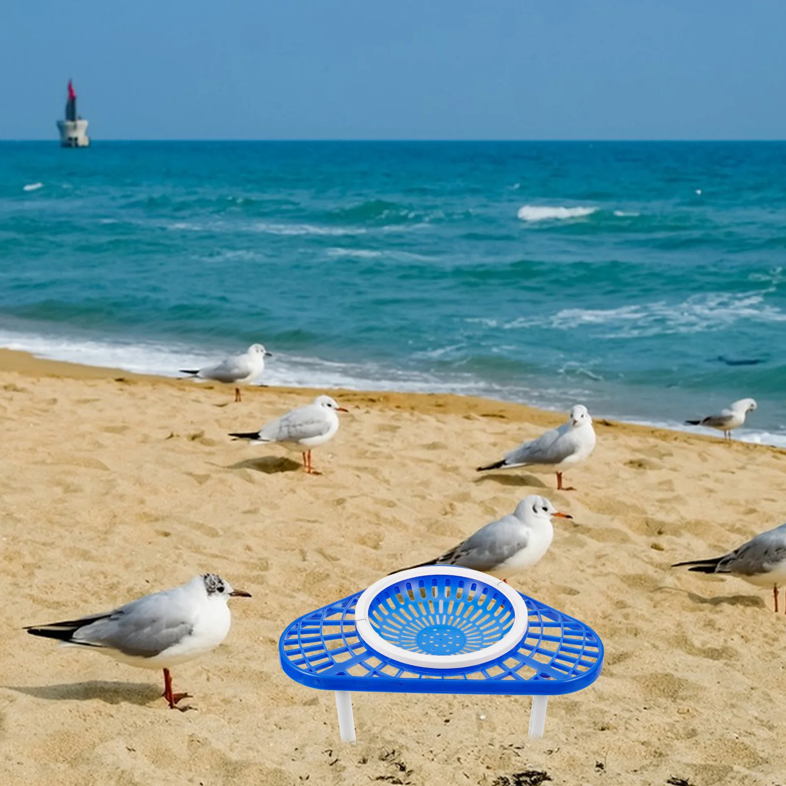 

Pigeon Nest Basin Lightweight Durable Plastic Support Rack Stable Holder Blue Color Easy Installation Bird Supply Pet Nest