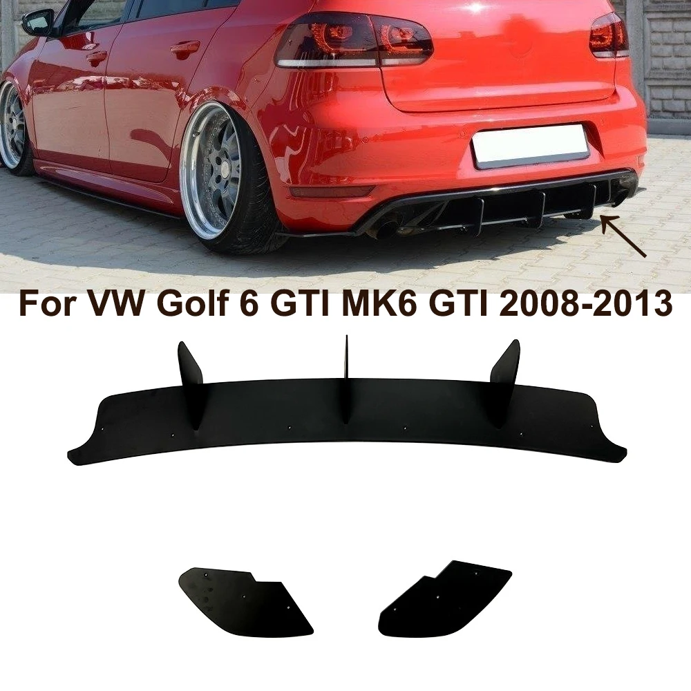 

For VW Golf 6 GTI MK6 GTI 2008-2013 Car High Quality ABS Tail Lip Rear Spoiler Rear Blade Wind Blade Modification Protect