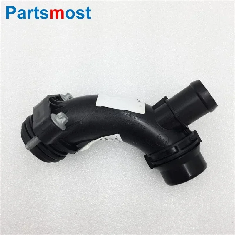

New OE 2.0L Petrol Engine Coolant Water Pump Pipe Joint for Mercedes-Benz W205 C350E 2017 Water Pump Tube Connector A 2742000256