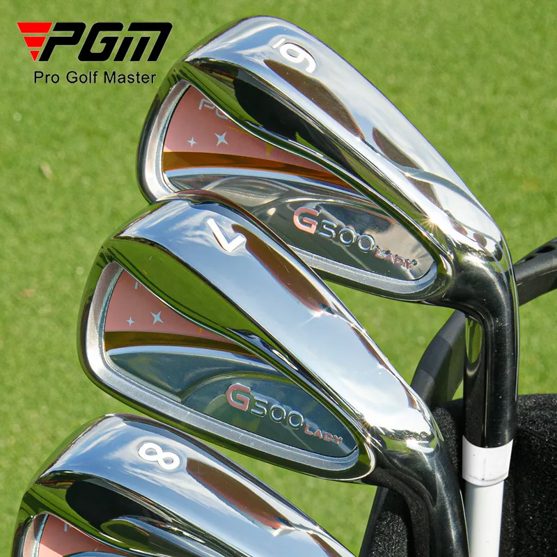 PGM 6pcs Golf Clubs Women's Irons Group 6/7/8/9/PW/SW Iron Practice Match Rod Ultra Thin Strike Surface LTG079