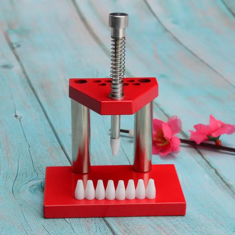 Alat Penarik dan Pemasang Jarum Jam Tangan Merah, Set Perkakas Perbaikan Komponen Jam Tangan untuk Pembuat Jam