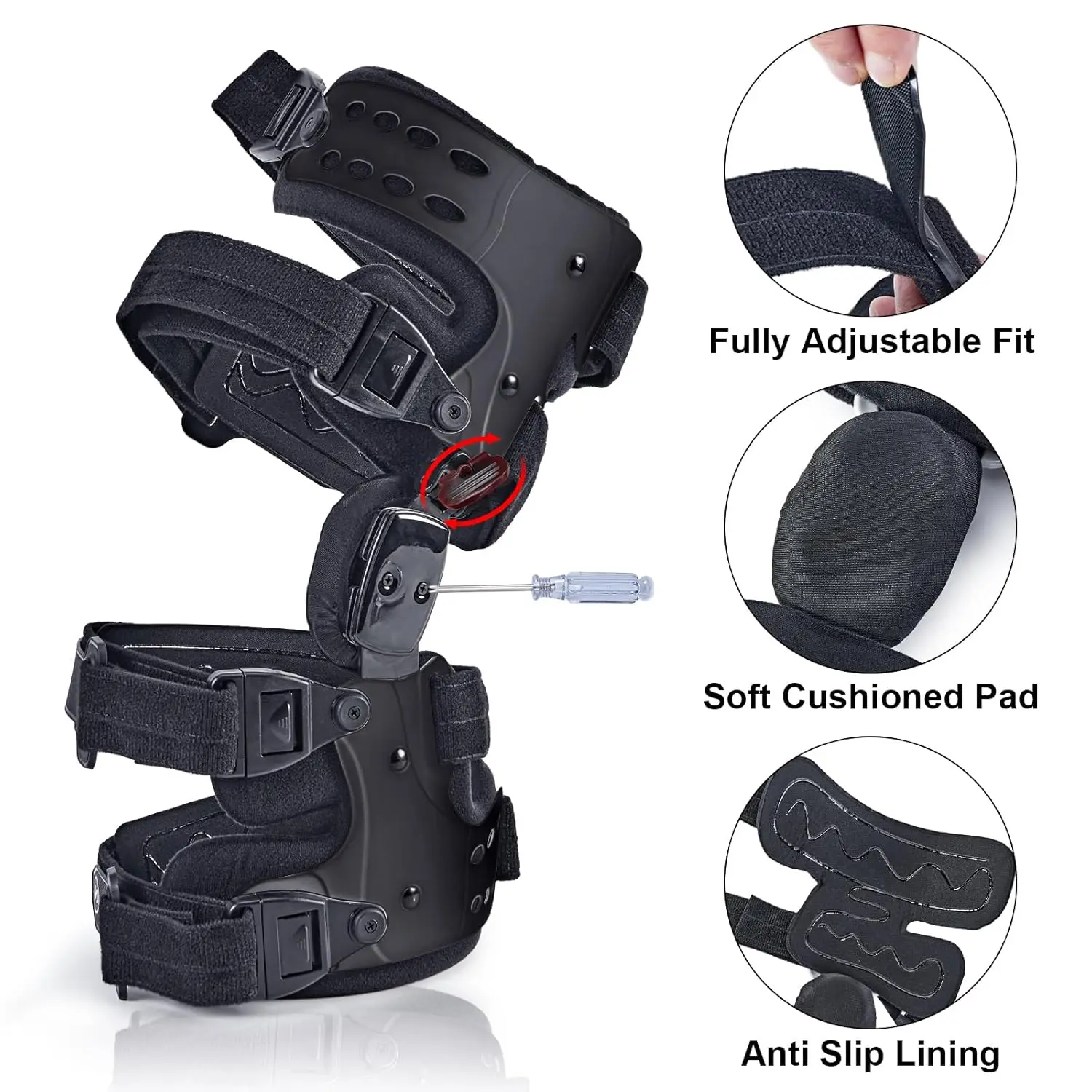 NEENCA OA Unloader Knee Brace Pain Relief & Knee Support for ACL & Meniscus Injury Joint and Patella Stability for Men and Women