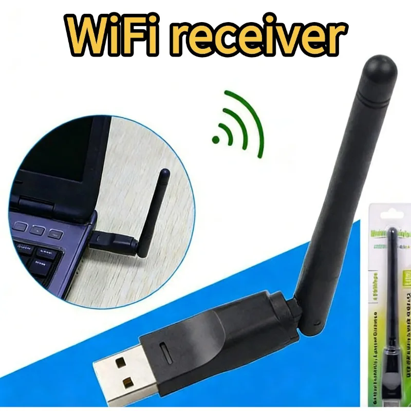 

150Mbps Mini USB WiFi Adapter MT7601 Wireless Network Card wifi Receiver Dongle 802.11 b/g/n for Desktop Laptop Windows 2.4G