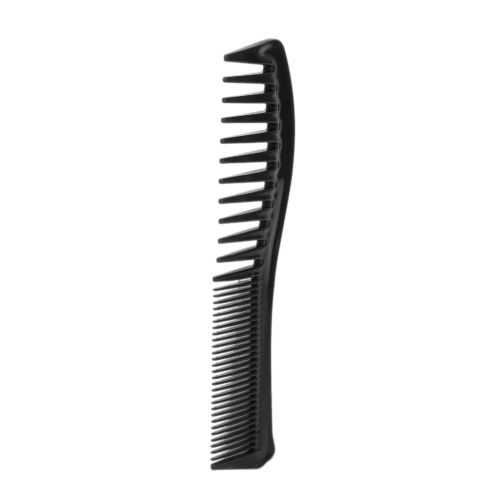 4PCS Double Sided Detangling Hair Comb Wide And Fine Teeth Black Wide Tooth Styling Comb Barber Comb For Wet Curly Hair