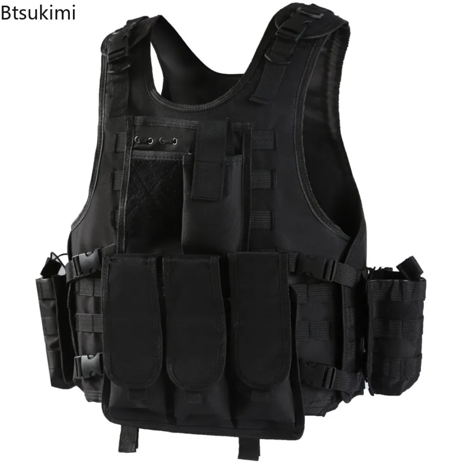 Amphibious Tactics Vest Flat Vehicle Swat Fishing and Hunting Equipment Military Army Armored Police Vest CS Painted Bullet Vest