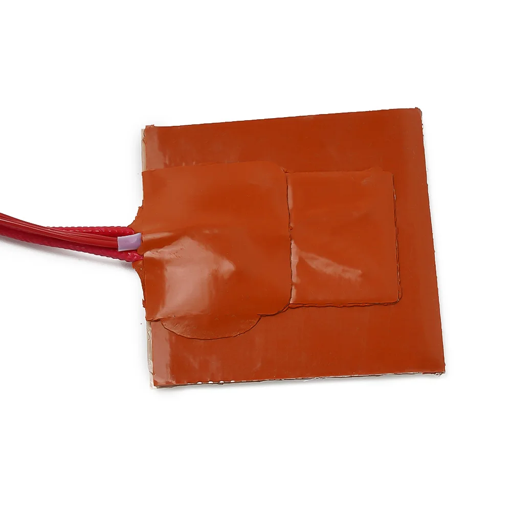 50x50mm Silicone Heater Mat Pad for Printer Heated Bed Heating 12V 10W Suitable for Various Applications Quick Heat up