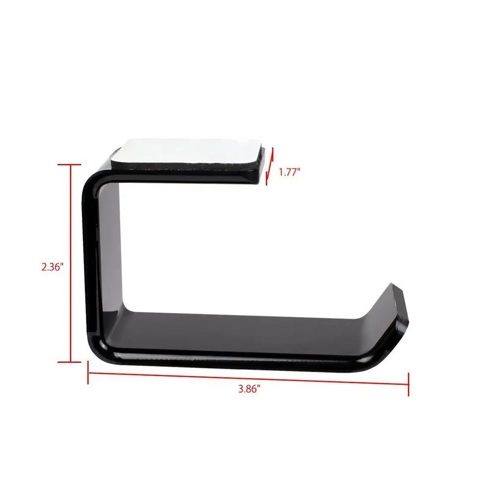 Headset Holde Self-Adhesive Mounted Headphone Hanger PC Monitor Display Headset Earphone Hook Rack Headphones Accessories