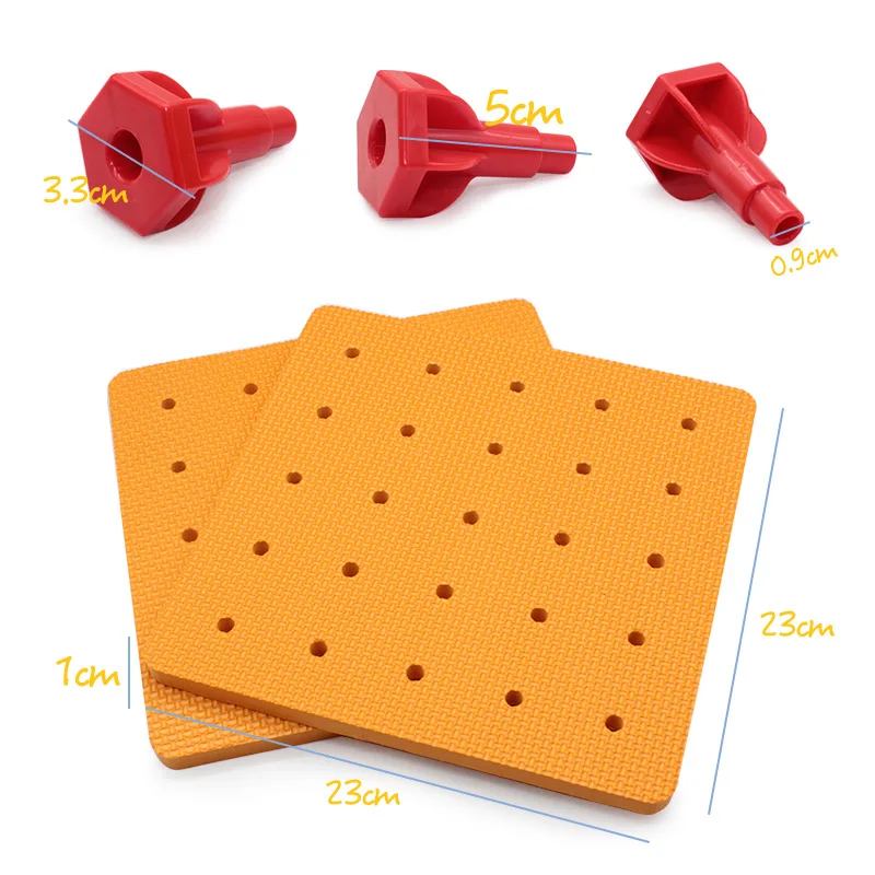 Children Stacking Blocks Montessori Toys Early Education Large Particle Nails Building Blocks Parish Board Game Educational Toys
