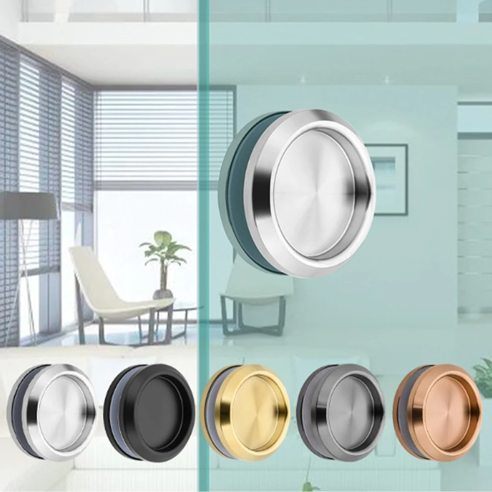 AaInvisible Door Handle StainlessSteelEmbedded Cupboard Handles Sliding Glass Door Handle Multifunctional Home Hardware ﻿