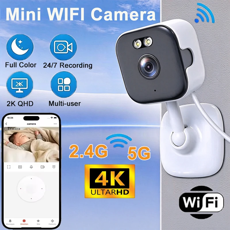 NEW Window Camera Replaces Outdoor Cameras 2.4/5GHz WiFi Camera 3MP Resolution Full-Color Night Vision Through Window Camera