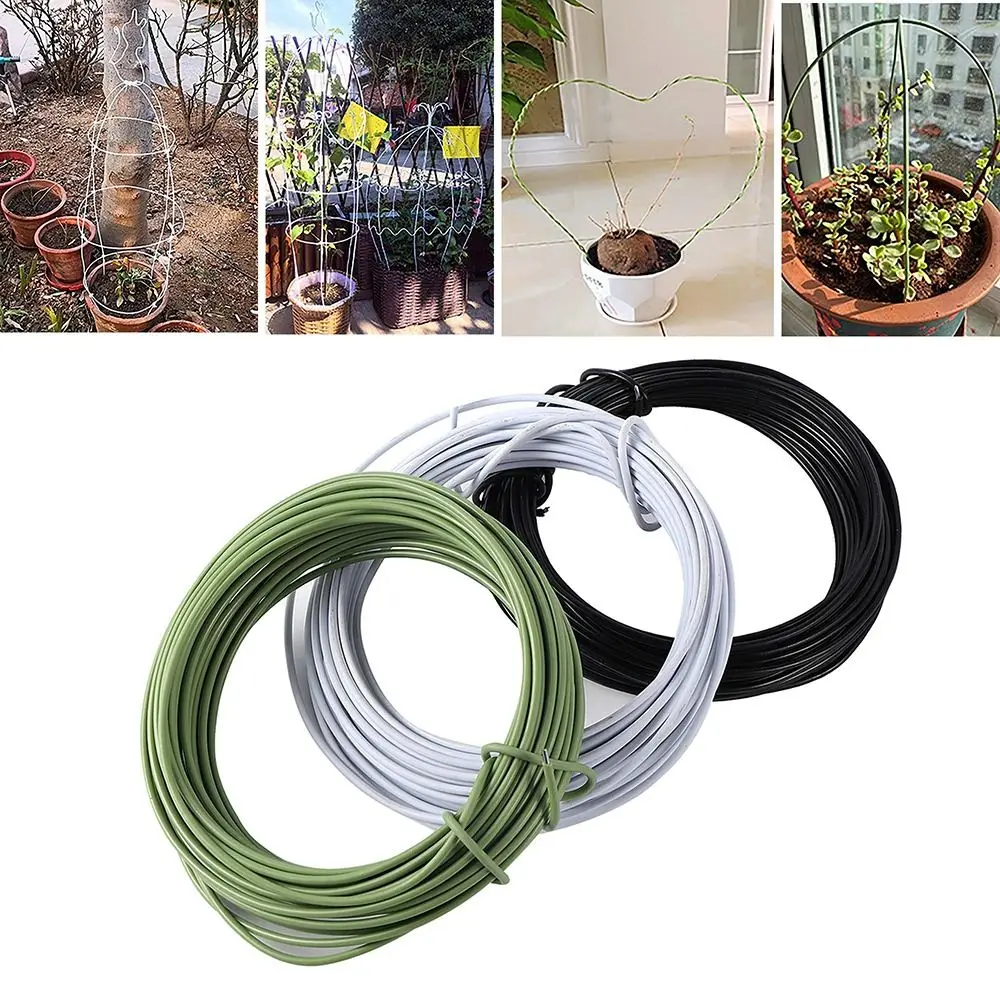 

Garden Tools 10/20m Gardening Cable Ties Plants Climbing DIY Wire Reusable Twig Trapping Wire Flexible Bendy Plant Twine