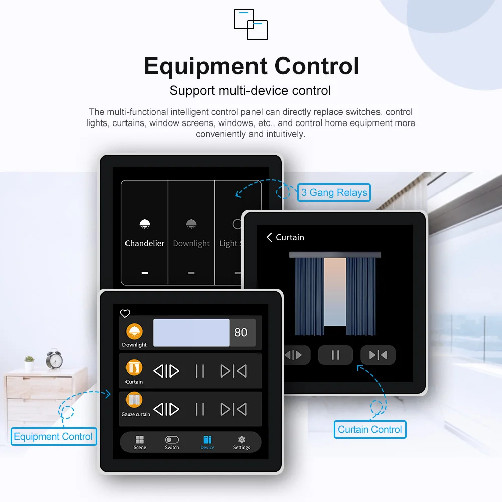 Imagem -05 - Tuya Zigbee Painel de Controle Inteligente Multifunções Gateway Central Lcd Interruptor de Cena Doméstica Habilidade Alexa Integrada Touch