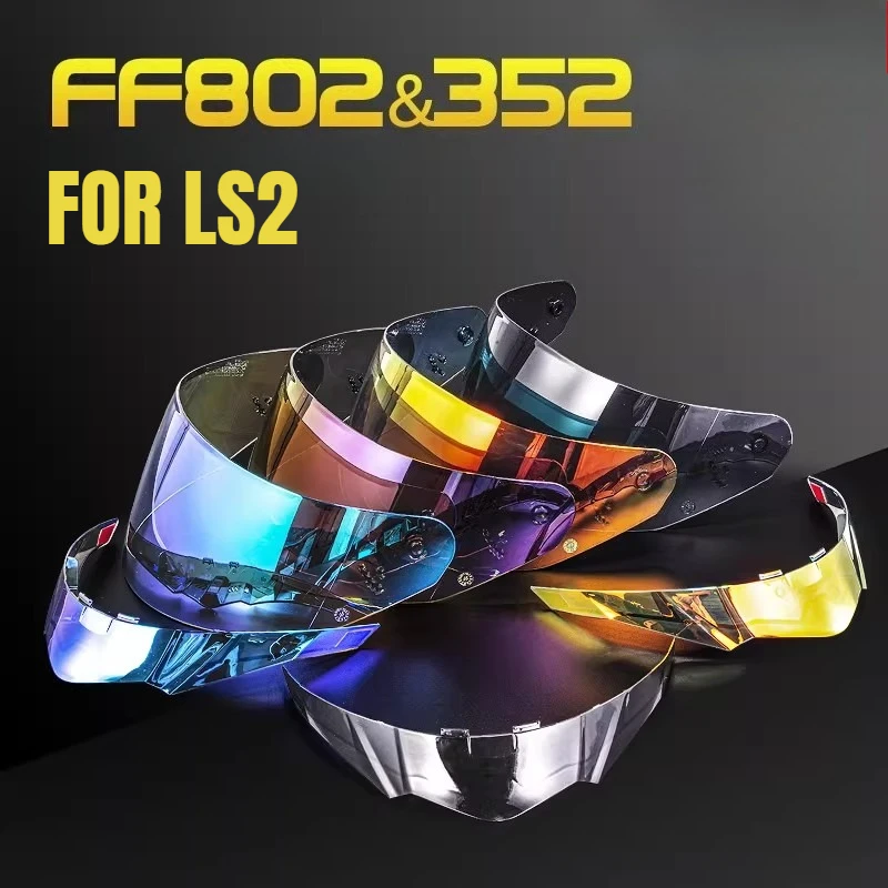 Motorcycle Helmet Visor for LS2 FF802 FF352 Face Sheild Full Face Helmet Lens Helmet Replacement Parts