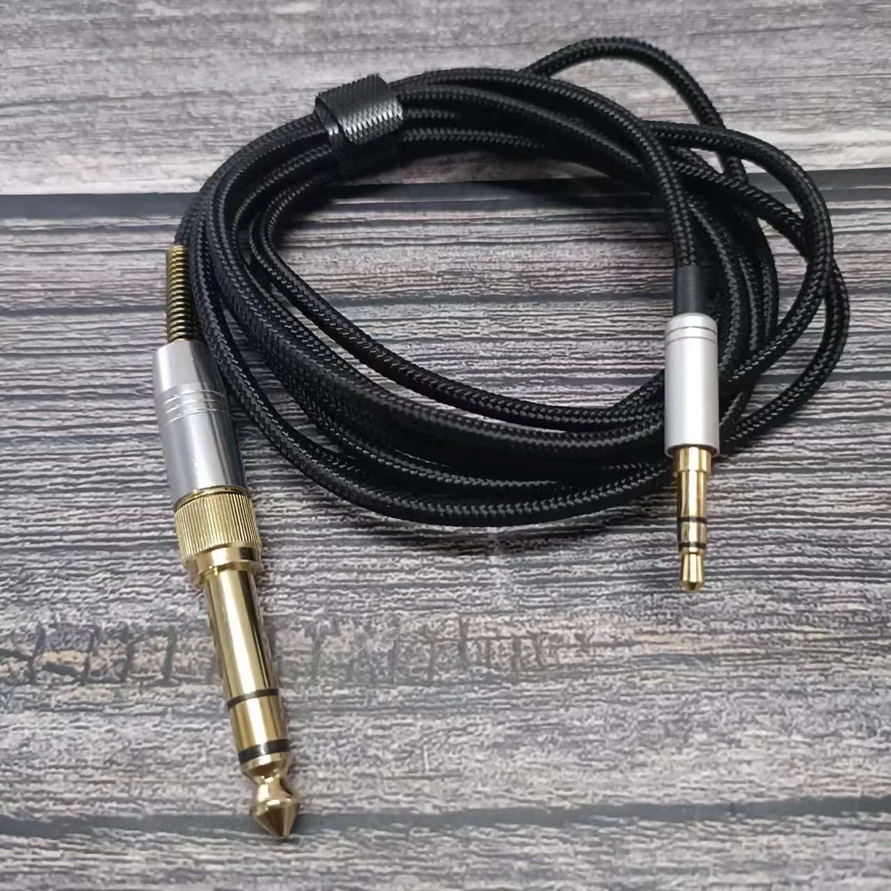 Hochwertiges Audiokabel für Sony 1000WM5 XM4 XM3 Headset 3,5mm+6,35mm auf 3,5mm Stecker / Geflecht ohne Weizenfaden – Detail 2