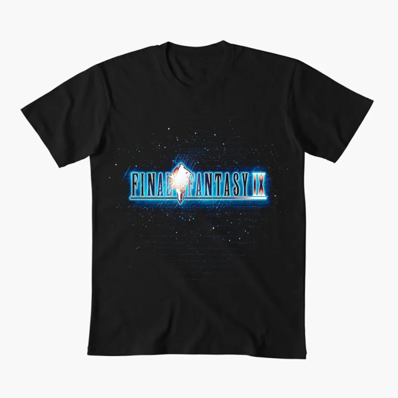 Final Fantasy IX print Gift T shirt for RPG gamer 100% cotton Short Sleeve Graphic Clothes All size tops S-6XL