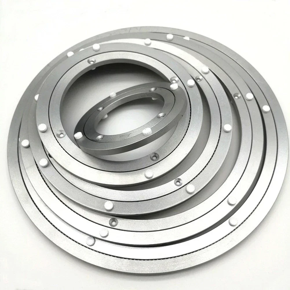 Druable Practical Brand New Rotating Bearing Kitchen Tool Silver For Kitchen Dining Table Turntable 12-39cm 1pcs