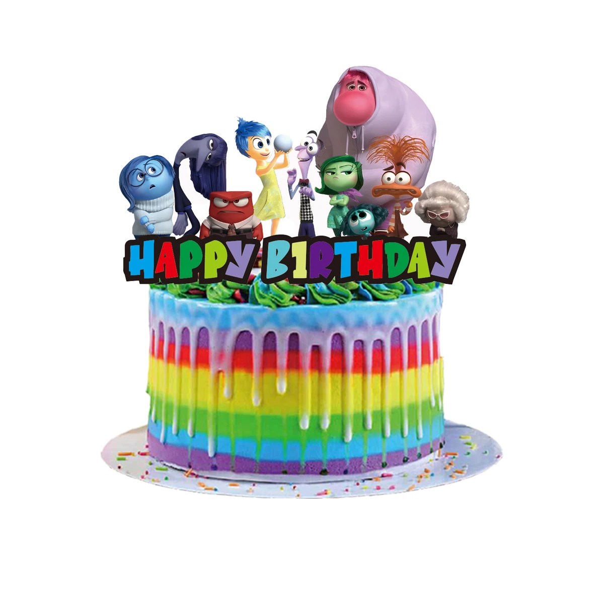 25 قطعة من أغطية الكيك من Disney Inside Out2، أغطية الكب كيك، زينة عيد الميلاد من الداخل إلى الخارج، مستلزمات الحفلات ذات الطابع الداخلي