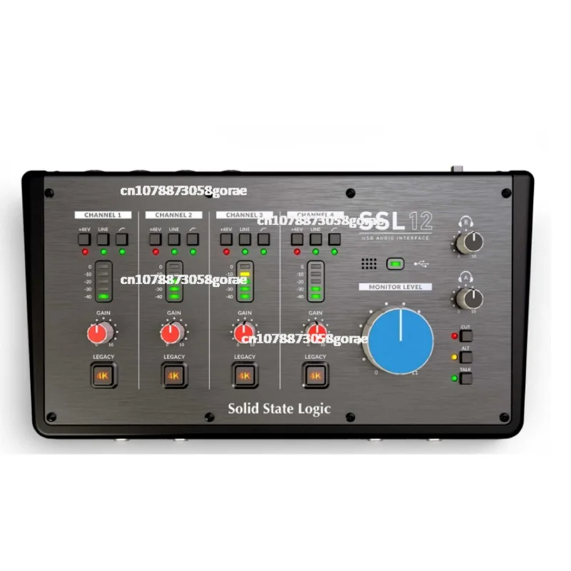 Solid State Logic SSL 12 USB Audio Interface 4 x SSL-designed mic preamps with unrivalled EIN performance and huge gain range