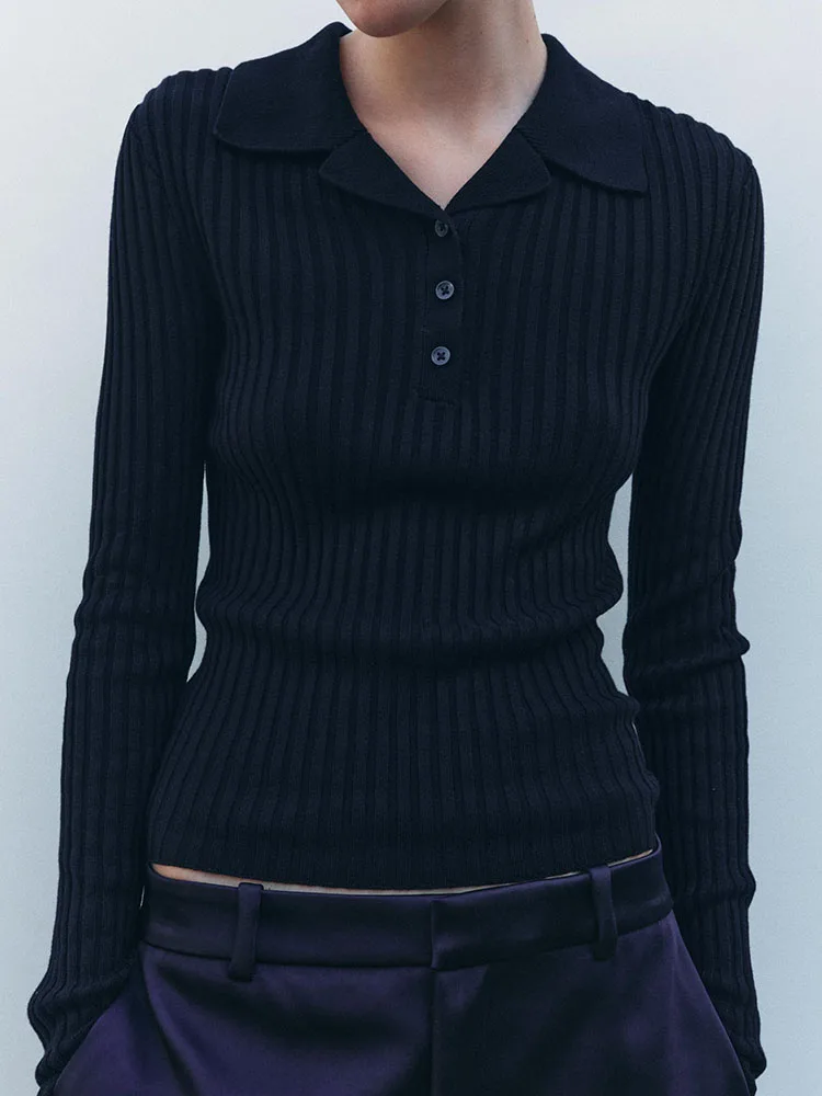 

Spring New Arrival Women's Slim Fit Ribbed Knit Ne Long Sve Knitted irt Commute Sle Regular Thin Single Piece
