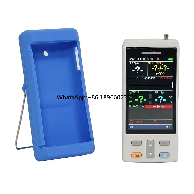 Vet Blood Pressure Monitor Digital Animal Pulse Oximeter Handheld Pet ECG Vital Signs Anaesthesia Veterinary Monitor Etco2