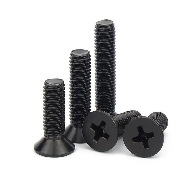 50pcs Countersunk Falt Head Phillips Screw M1.2 M1.4 M1.6 M1.7 M2 M2.5 M3 M4 M5 Carbon Steel Laptop Screw for Lenovo Samsung