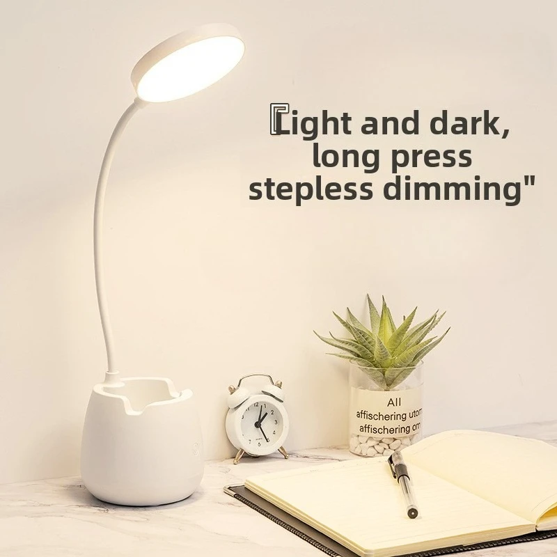

USB LED Eye Protection Desk Lamp Bedside Reading Light Charging for Student Study Dormitory Bedroom Night Light Home Gift
