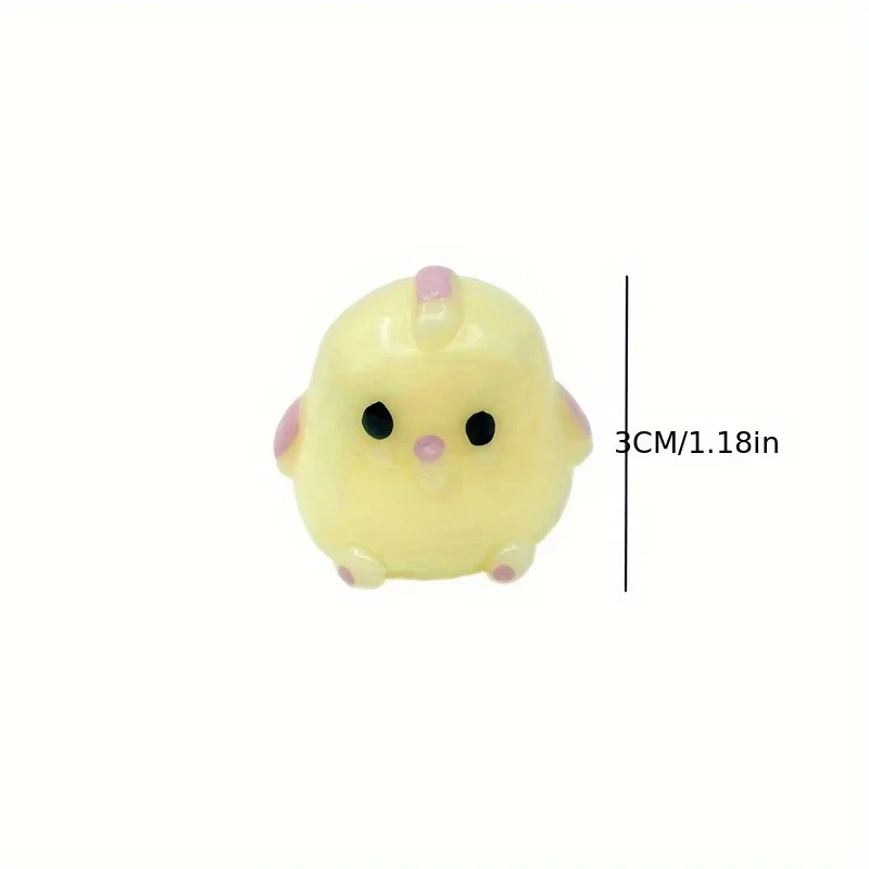 10pcs Cute Chick Squeeze Stress Relief Toy Soft Mochi Toy Cartoon Slow Rebound Decompression Squishy Toys For Kid Adult Gifts