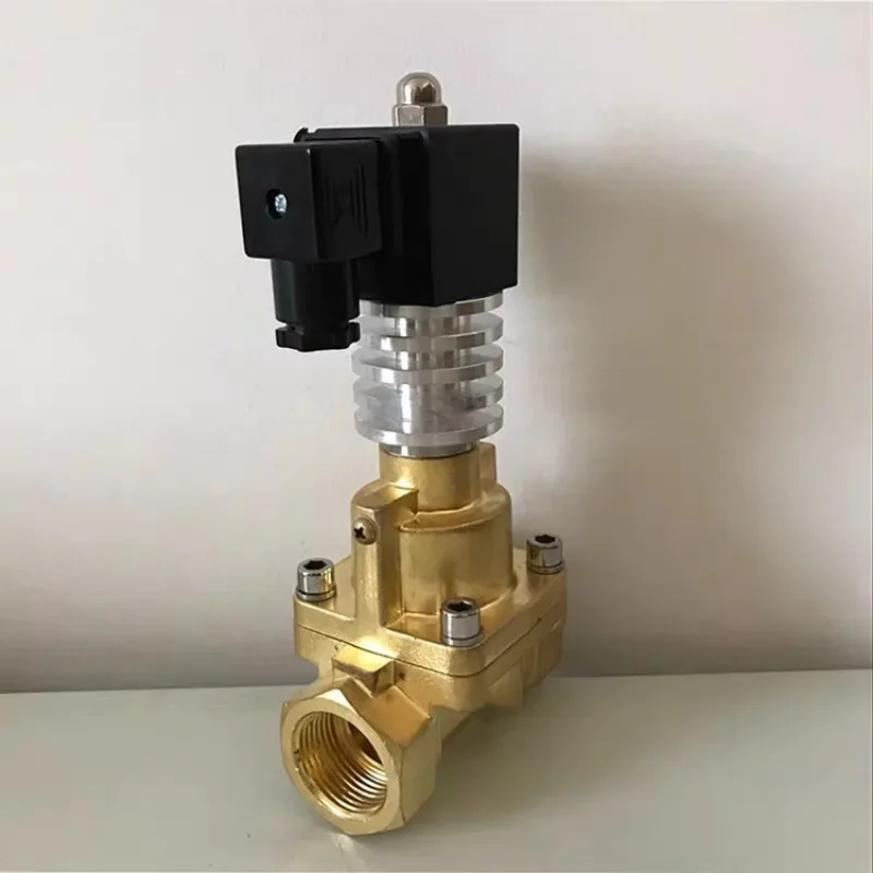 brass 24v energy-saving high-temperature steam with heat dissipation thread, 2-position, 2-way solenoid valve