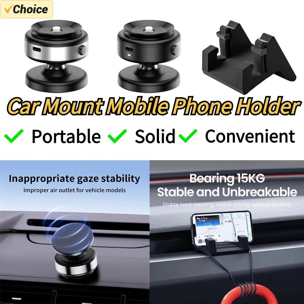 

Intelligent Car Mount Mobile Phone Holder Magnetic Vacuum Adsorption Ultra Stable Suction Cup Bracket For Navigation Live Stream