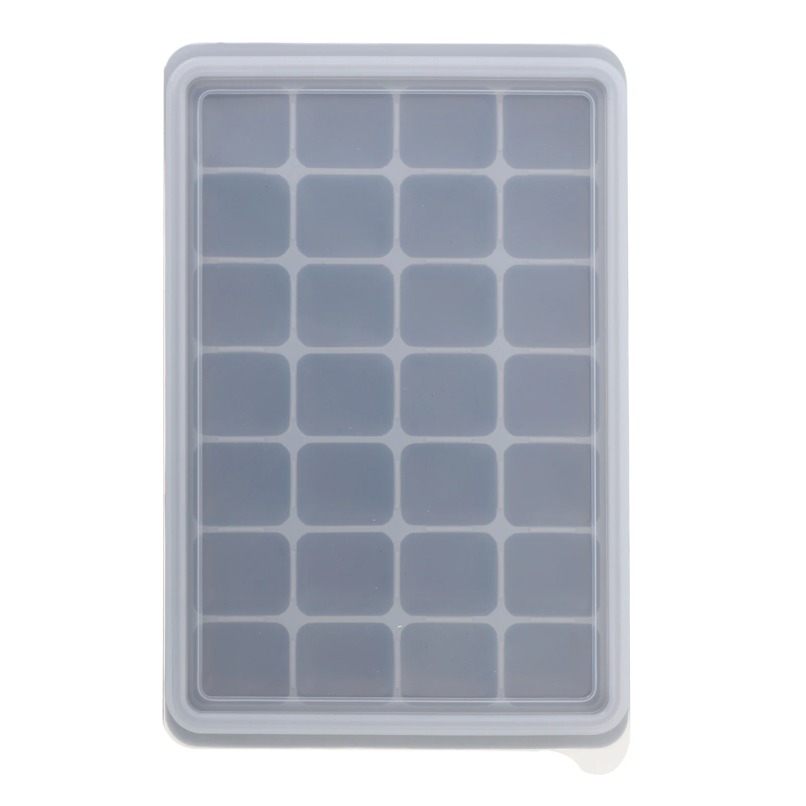 

1Pcs Silicone Ice Cube Mold DIY Non-Stick Tray Removable Lid Multipurpose Ice Making Mold Convenient Creative Food Grade Grey