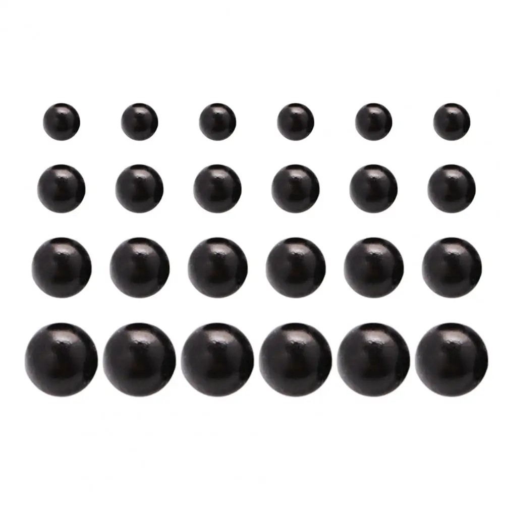 Elegant Alloy Bead Studs Elegant Faux Pearl Stud Earrings Set 12 Pairs Different Sizes Lightweight Anti-allergy Ear for Prom