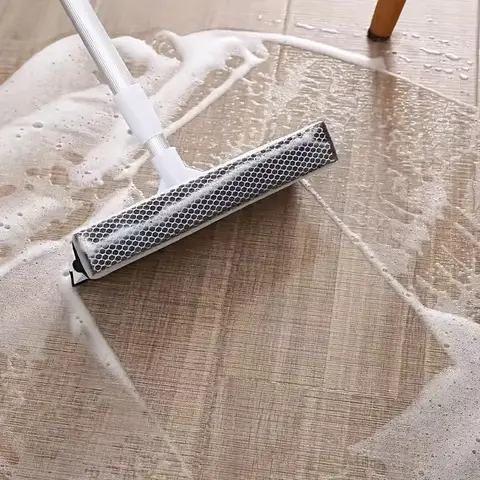 1 st. gummiskrapa fönsterputsare 2 i 1 infällbar stång rengöringsfönsterborste glasskrapa rengöringsverktyg för bildusch glasdörr 10 best sales teleskopisk fönsterputsare - №4