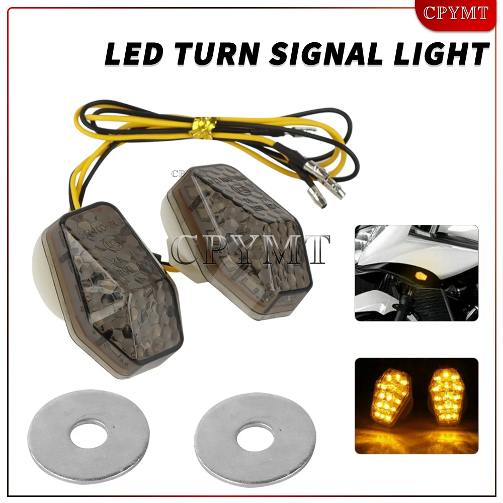 

Motorcycle LED Flush Mount Turn Signal Light Indicators Flasher flashing Fit for GSXR 600 750 1000 SV 650 650S 1000S