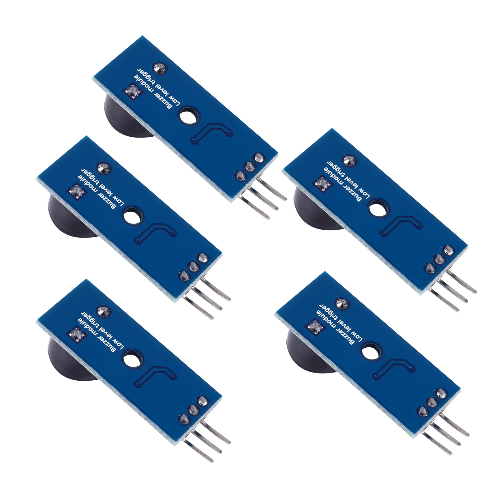 

5pcs Buzzer Module Active Low Level Trigger Continuous Sound Output Alarm Easy Control Tone Electronics Classroom