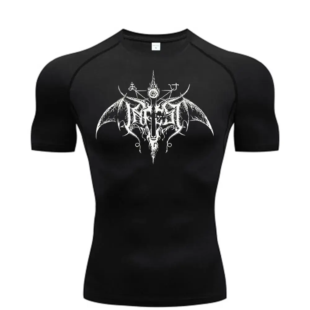 

Men's Printed Cross Compression Shirt Men's Sports T-shirt Top Gym Workout Running Quick Dry Effective Sweat for Sports Enthusia