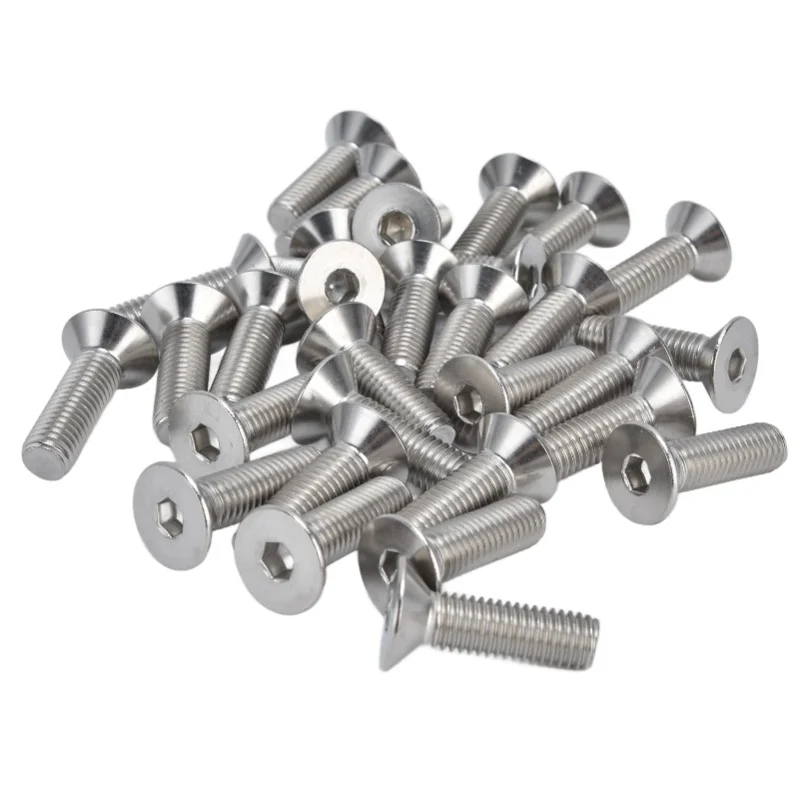 

30pcs M10 Allen Socket Screws 10mm A2 Stainless Steel Countersunk Hex Bolts For Industry FastenersM10x35