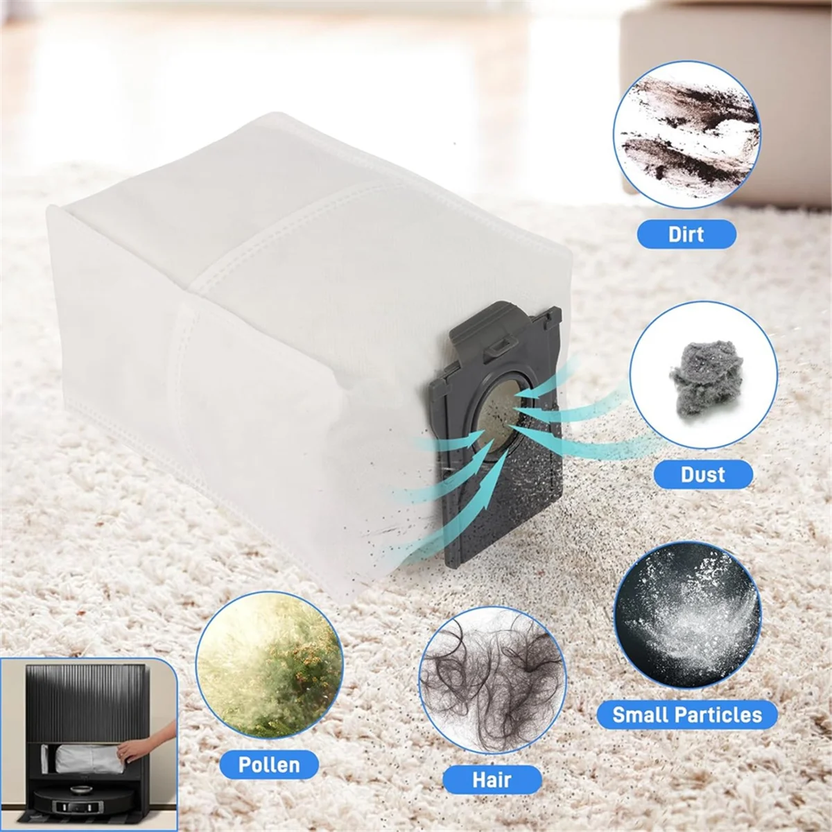 Dreame l10s pro用アクセサリーセット,ウルトラヒート,メインブラシ,フィルター,エッジブラシ,ダストバッグ,トレンド