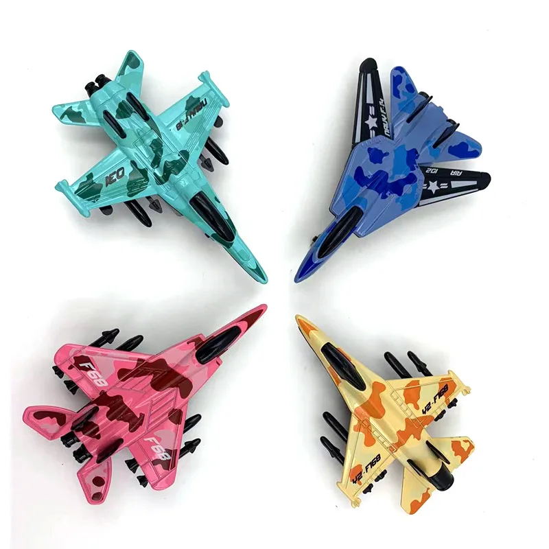 MINI Alloy Fighter Aircraft Model Toys 10CM Pull Back Military Aircraft Collection Warplane Airplane Toys For Kids Boys Gifts