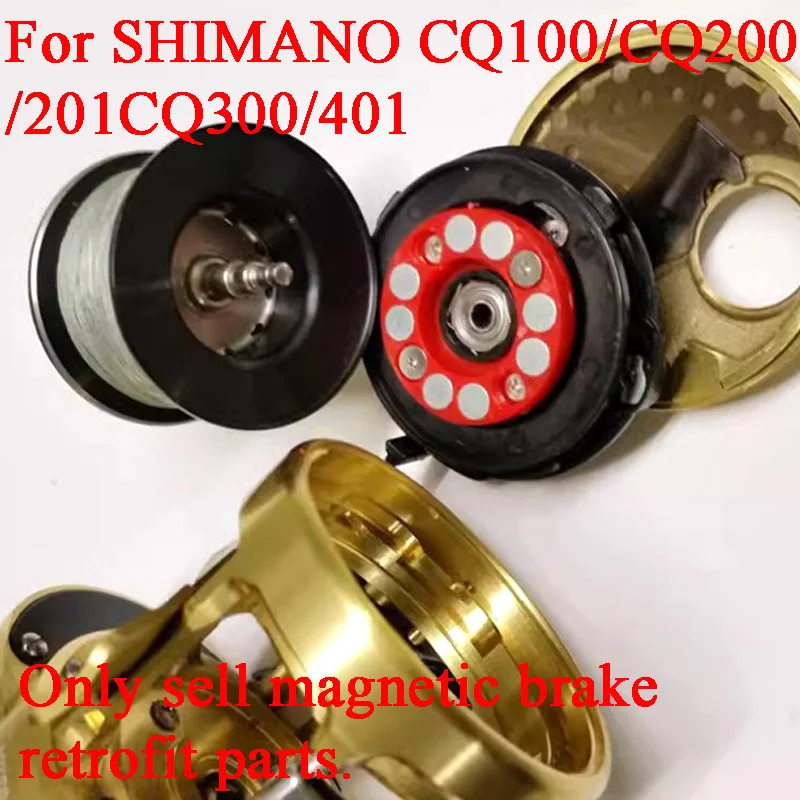 Magnetic Brake Modify Parts,Fishing Wheel Baitcasting Reel Refit Accessories,for SHIMANO CQ100/CQ200/201CQ300/401,Long Throw