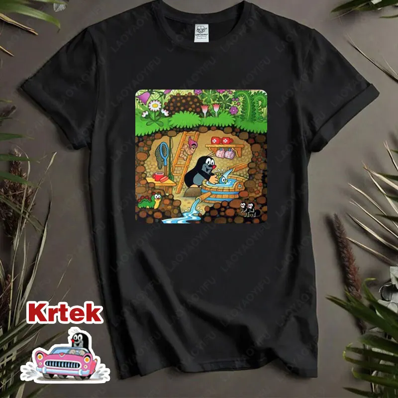 The Mole Story Print Krtek Cool Men Women TShirts Loose Short Trend Funny Versatile Cartoon Anime Tees High Quality Cotton Tops
