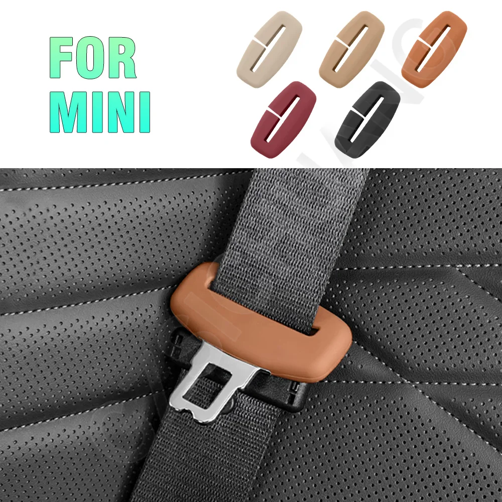 

Car Seat Belt Cover For Mini Cooper JCW R55 R56 R60 R61 F54 F55 F56 F60 Silicone Seat Belt Protective Cover Interior Accessories